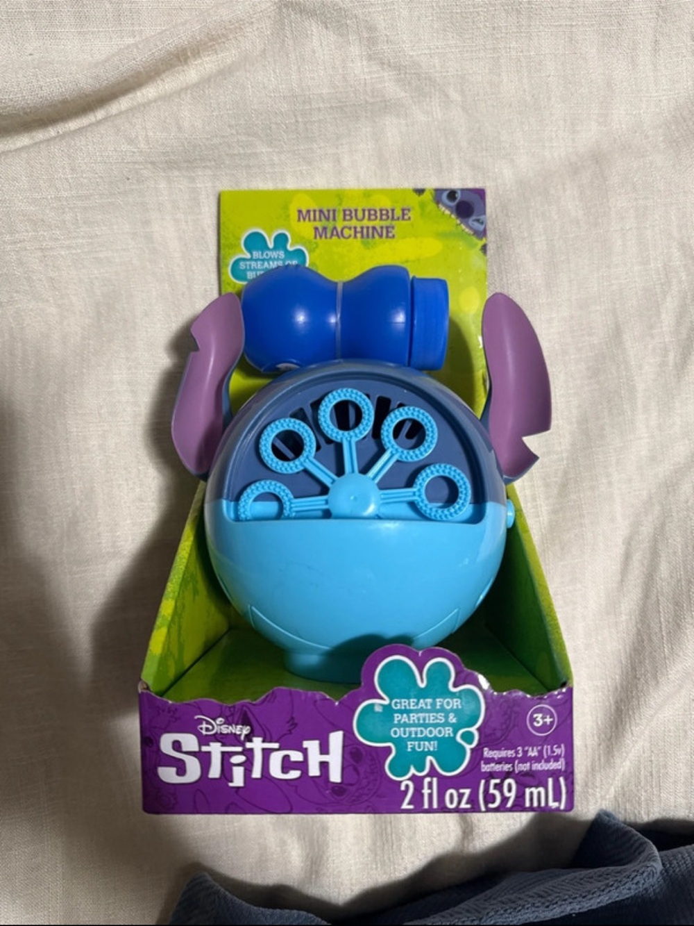 Mini Bubble Machine - Blue & Purple para niños